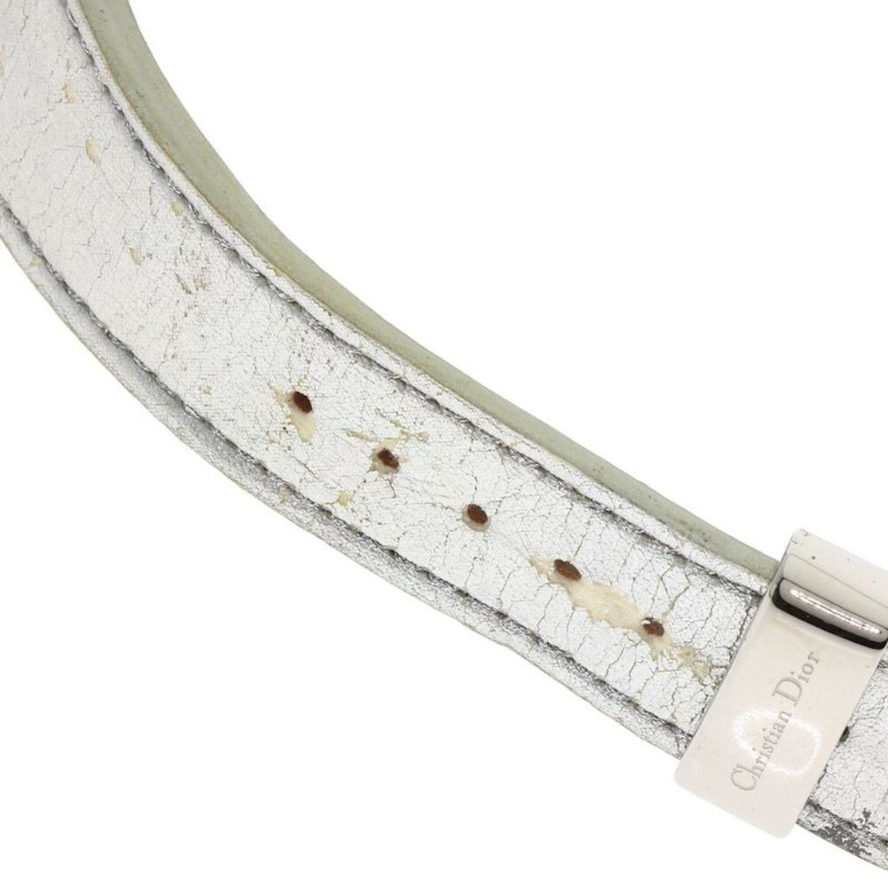 Dior Christian Riva Spark Ring Chronograph Watch SS Leather - Picture 10 of 15